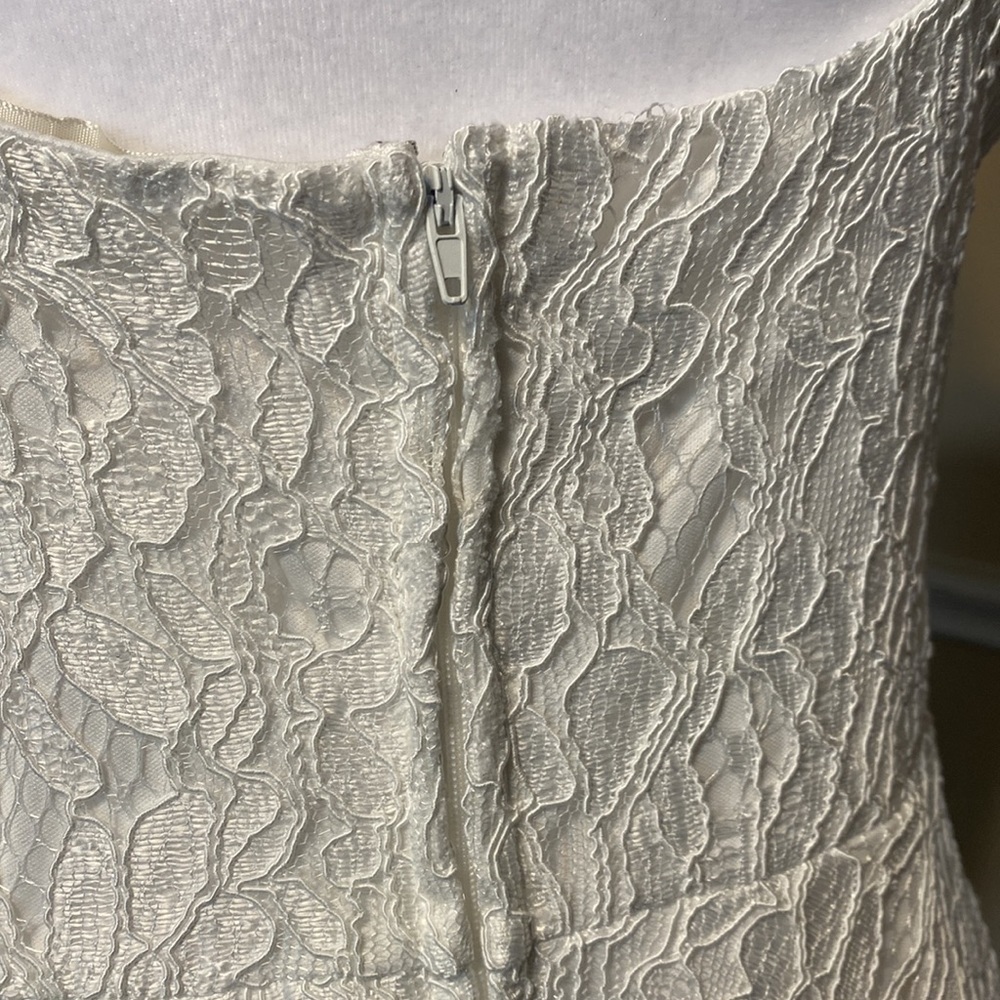 Row A White Lace Skater Dress Size XL - Picture 4 of 9